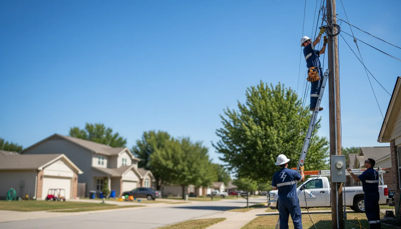 Residential electrician providing installation services in Heavener, OK